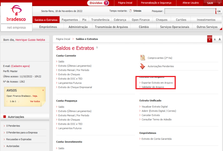 Como Obter O Extrato Ofx Do Bradesco Blog Do Nimbly Plataforma De